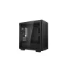 Arvuti korpus DeepCool CH370 Mini Tower — microATX/Mini‑ITX, karastatud klaas, toetab kuni 32 cm GPU-d