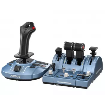 Thrustmaster TCA Captain Pack X Airbus Edition must, hall USB juhtkang + mootori juhtimishoob Analoog PC, Xbox