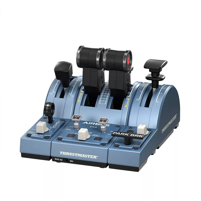 Thrustmaster TCA Captain Pack X Airbus Edition must, hall USB juhtkang + mootori juhtimishoob Analoog PC, Xbox