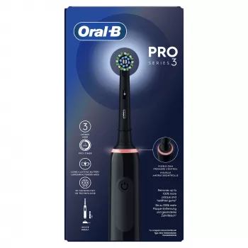 Oral-B Pro 3 Pro3 3000 täiskasvanutele pöörlev-võnkuv hambahari must