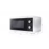 Sharp YC-MG01E-W mikrolaineahi must, valge Grillmikrolaineahi Töötasapind 20 L 800 W