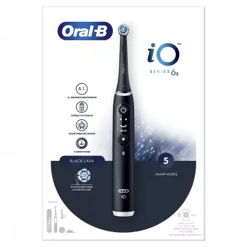 Oral-B iO 6 Täiskasvanutele vibreeriv hambahari Must