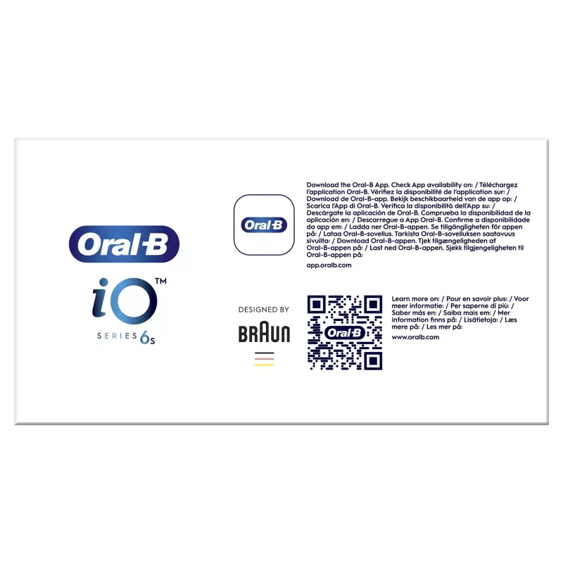 Oral-B iO 6 Täiskasvanutele vibreeriv hambahari Must
