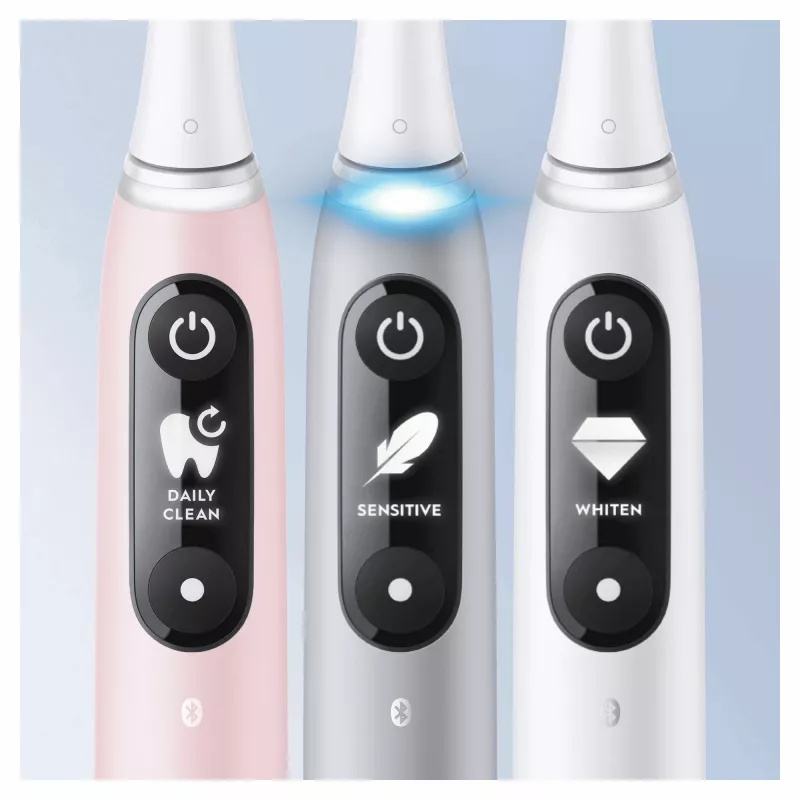 Oral-B iO 6S täiskasvanute vibreeriv elektriline hambahari Hall, Valge