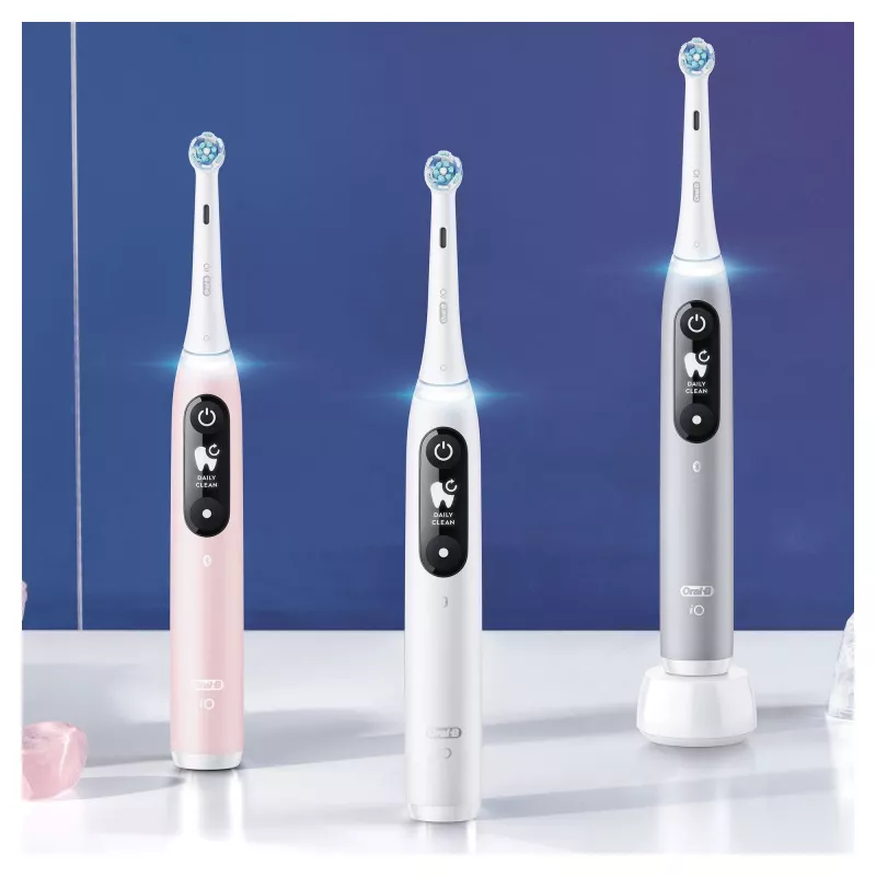 Oral-B iO 6S täiskasvanute vibreeriv elektriline hambahari Hall, Valge