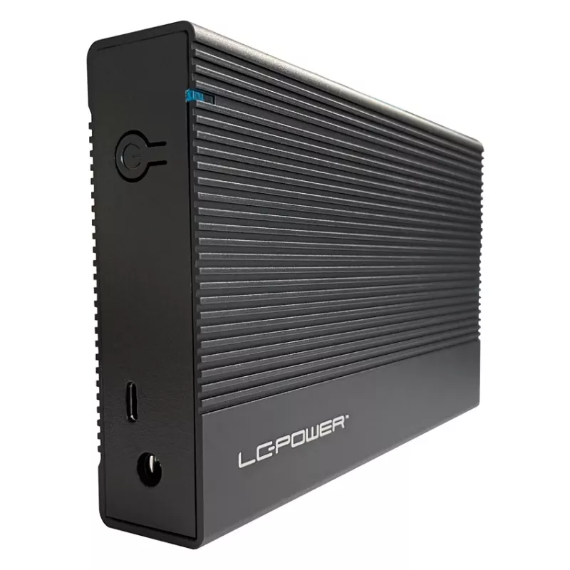 HDD/SSD korpus LC-Power LC-35U3-C 3.5 tolli Must USB Type-C 6 Gbit/s