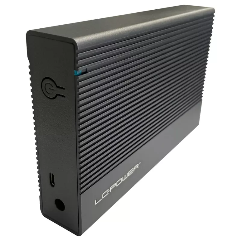 HDD/SSD korpus LC-Power LC-35U3-C 3.5 tolli Must USB Type-C 6 Gbit/s