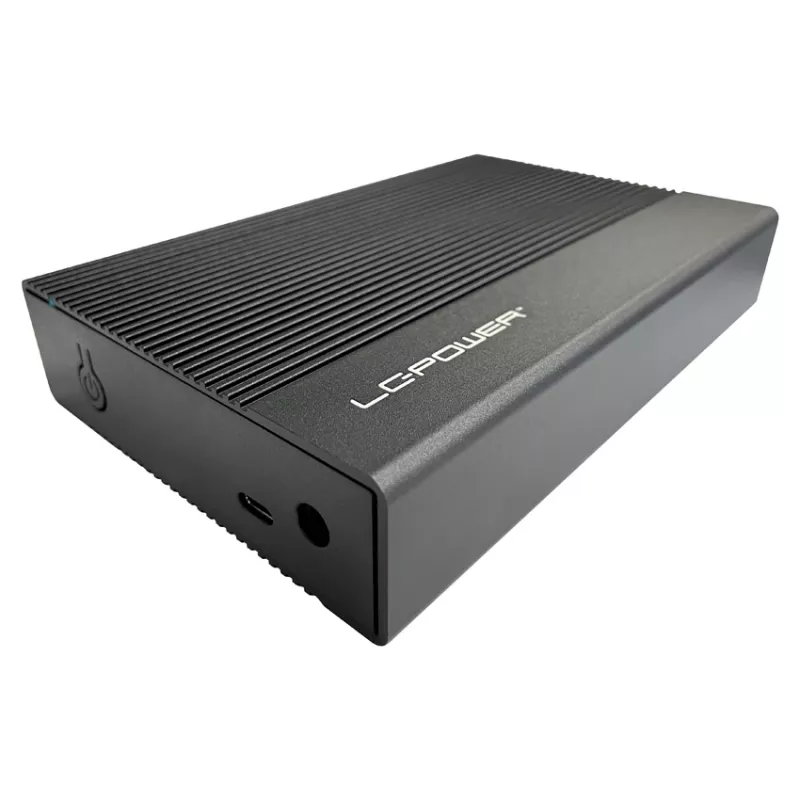 HDD/SSD korpus LC-Power LC-35U3-C 3.5 tolli Must USB Type-C 6 Gbit/s