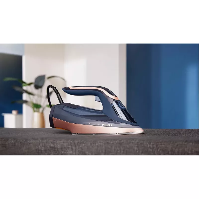 Aurutriikraud Philips Azur 8000 Series DST8050/20 — 3000 W, 0,35 L, SteamGlide Elite tallatüüp, 85 g/min pidev aur, 260 g/min auruturbo