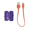 JBL Tune Flex Ghost Edition kõrvaklapid True Wireless Stereo (TWS) kõrvasisesed kõned/muusika Bluetooth lilla, poolläbipaistev