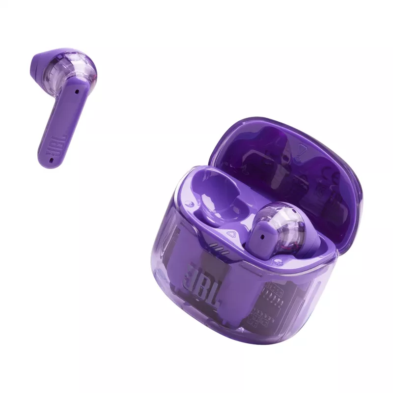 JBL Tune Flex Ghost Edition kõrvaklapid True Wireless Stereo (TWS) kõrvasisesed kõned/muusika Bluetooth lilla, poolläbipaistev
