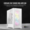 PC korpus Corsair iCUE 5000D RGB Airflow Midi Tower Valge