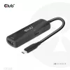 CLUB3D USB Gen2 Type-C HDMI™ 8K60Hz või 4K120Hz HDR10+ DSC1.2 toiteedastusega 3.0 aktiivadapter M/F
