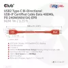 CLUB3D USB2 Type-C kahesuunaline USB-IF sertifitseeritud kaabel andmesideks 480Mb, PD 240W(48V/5A) EPR M/M 1m / 3.23 ft