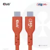 CLUB3D USB2 Type-C kahesuunaline USB-IF sertifitseeritud kaabel andmesideks 480Mb, PD 240W(48V/5A) EPR M/M 1m / 3.23 ft