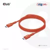 CLUB3D USB2 Type-C kahesuunaline USB-IF sertifitseeritud kaabel andmesideks 480Mb, PD 240W(48V/5A) EPR M/M 1m / 3.23 ft