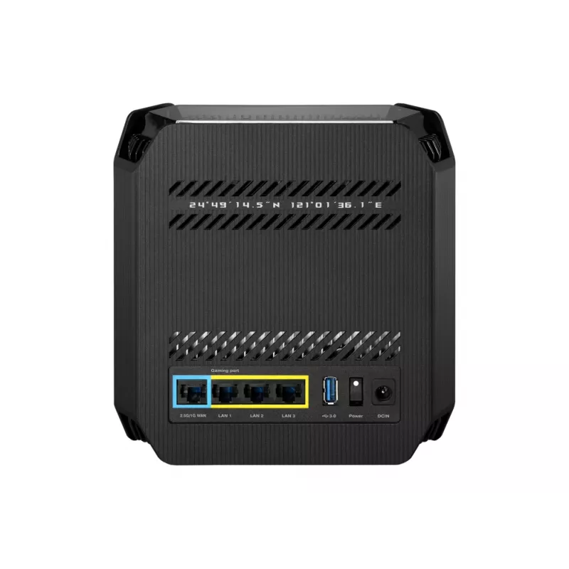 ASUS ROG Rapture GT6 AX10000 AiMesh 1 pakk Kolmriba (2,4 GHz / 5 GHz / 5 GHz) Wi-Fi 6 (802.11ax) Must 4 sisemist
