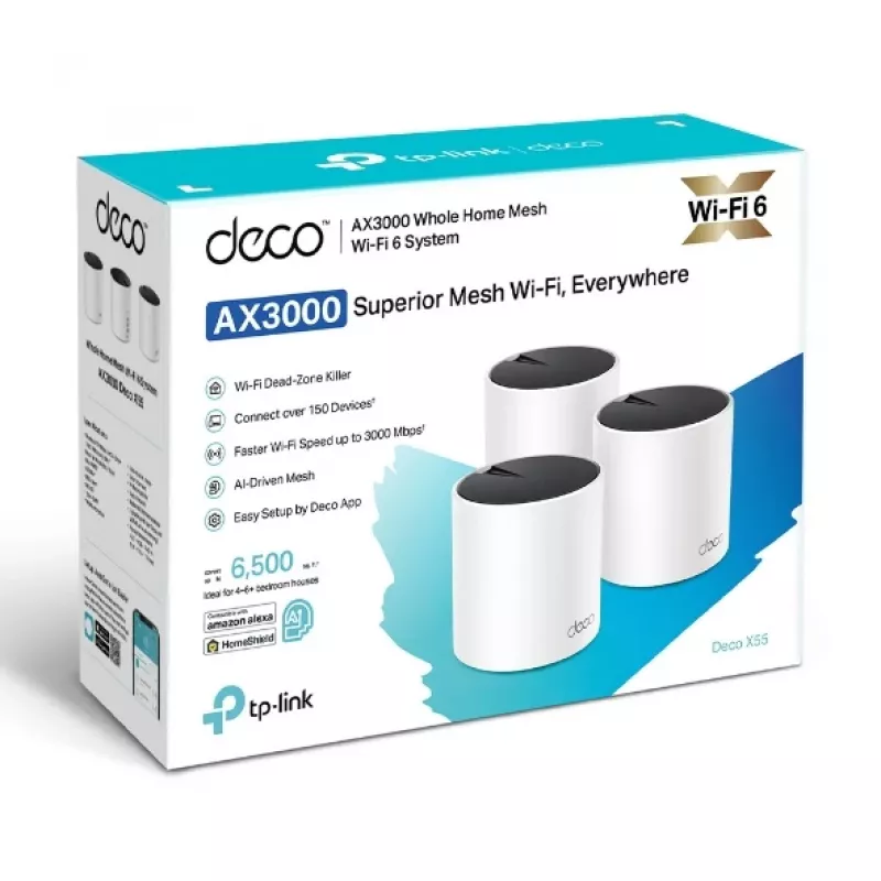 Mesh-ruuter TP-Link AX3000 Kaheribaline 2.4 GHz 5 GHz Wi-Fi 6