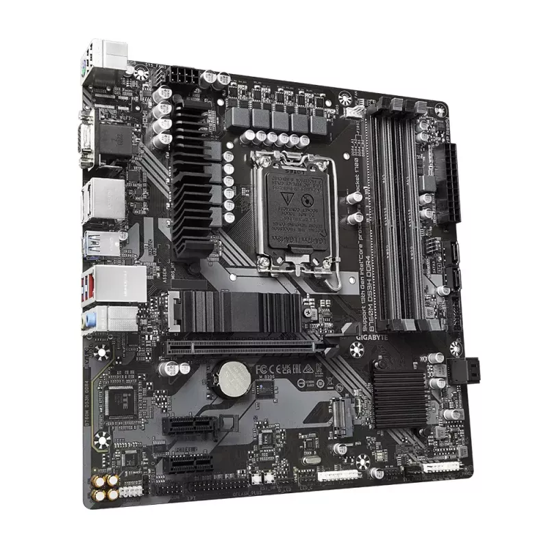 Emaplaat GIGABYTE B760M DS3H DDR4 Micro ATX, Intel LGA 1700, 4x DIMM, 128 GB, 2,5 Gb LAN, 2x M.2, HDMI+DP