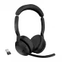 Jabra Evolve2 55 - Link380a MS Stereo, juhtmevaba, kontor/kõnekeskus, 20 - 20000 Hz, 130 g, kõrvaklapid, must