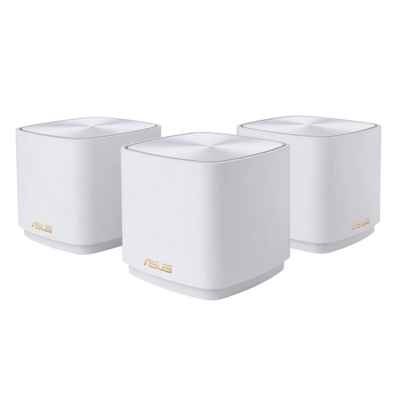 ASUS ZenWiFi XD4 Plus AX1800 3-pakk Valge Kaheribaline (2,4 GHz / 5 GHz) Wi-Fi 6 (802.11ax) 2 sisemist antenni