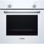 Sisseehitatud elektriahi Bosch Serie 2 HBF010BV1S — 66 L, pöördregulaatorid, halogeenlamp, A-klass, valge