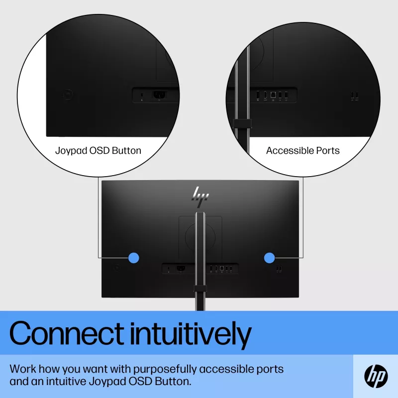 HP E27 G5 FHD monitor, 68,6 cm (27 tolli), 1920 x 1080 pikslit, Full HD, LCD, 5 ms, must