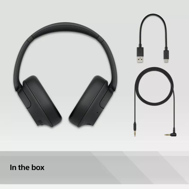 Sony WH-CH720 Kõrvaklapid Juhtmega ja Juhtmeta Peavõruga Kõned/Muusika USB Type-C Must