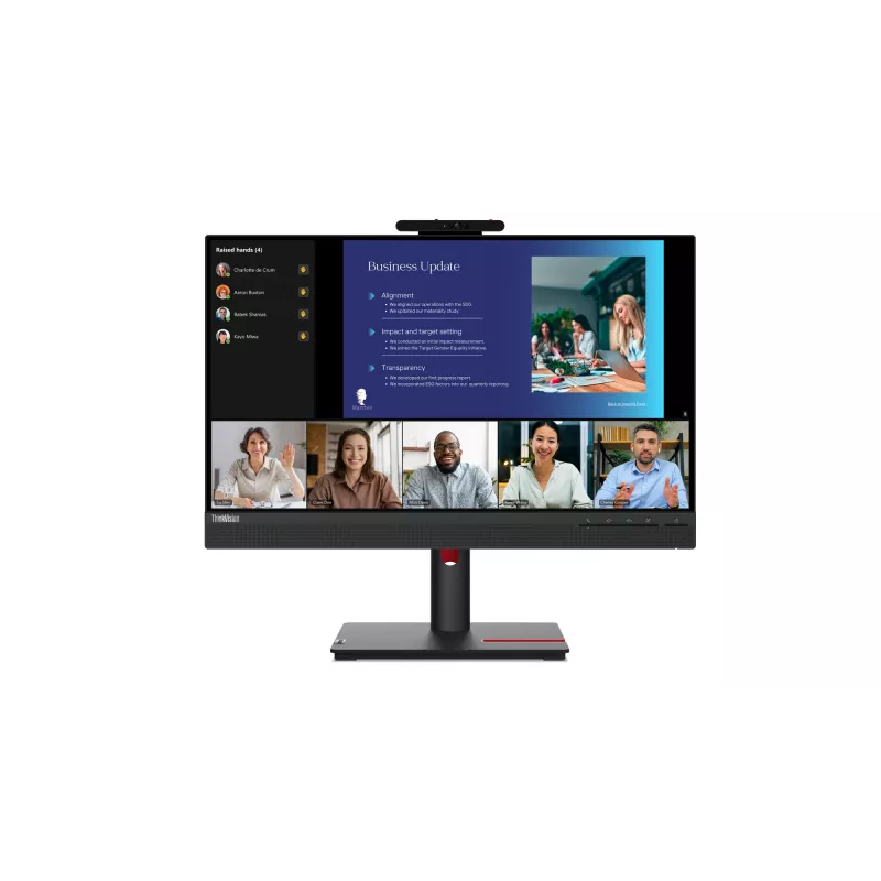Lenovo ThinkVision T24v-30 arvutikuvar 60,5 cm (23,8 tolli) 1920 x 1080 pikslit Full HD LED Must