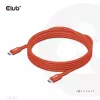 CLUB3D USB2 Type-C kahesuunaline USB-IF sertifitseeritud andmekaabel 480Mb, PD 240W(48V/5A) EPR M/M 3m / 9.84 ft