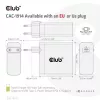 CLUB3D reisilaadija 140 W GaN-tehnoloogiaga, ühe pordiga USB Type-C, Power Delivery (PD) 3.1 tugi