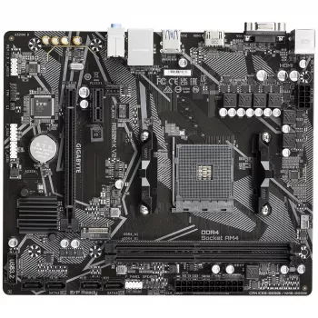 GIGABYTE A520M K V2 emaplaat - toetab AMD Ryzen 5000 seeria AM4 protsessoreid, kuni 5100 MHz DDR4 (OC), PCIe Gen3 x4 M.2, GbE LAN, USB 3.2 Gen 1