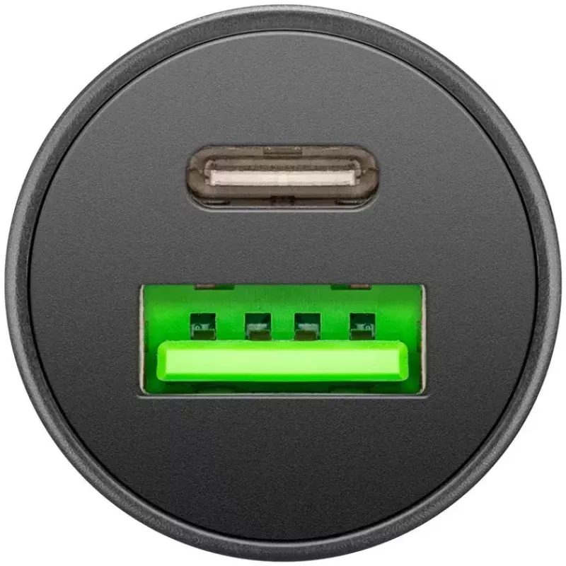 Goobay kahe USB-ga auto kiirlaadija USB-C PD 45 W Must