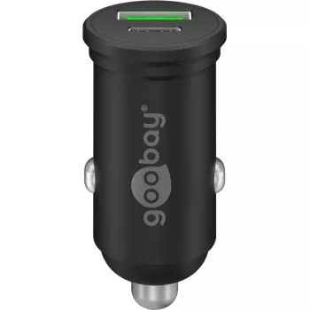 Goobay kahe USB-ga auto kiirlaadija USB-C PD 45 W Must