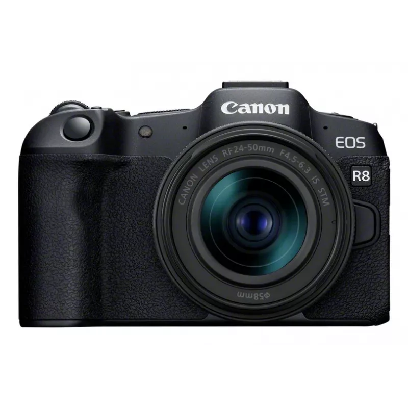 Canon EOS R8 + RF 24-50mm F4.5-6.3 IS STM Kit, 24.2 MP, 6000 x 4000 pikslit, CMOS, 4K Ultra HD, puuteekraan, must