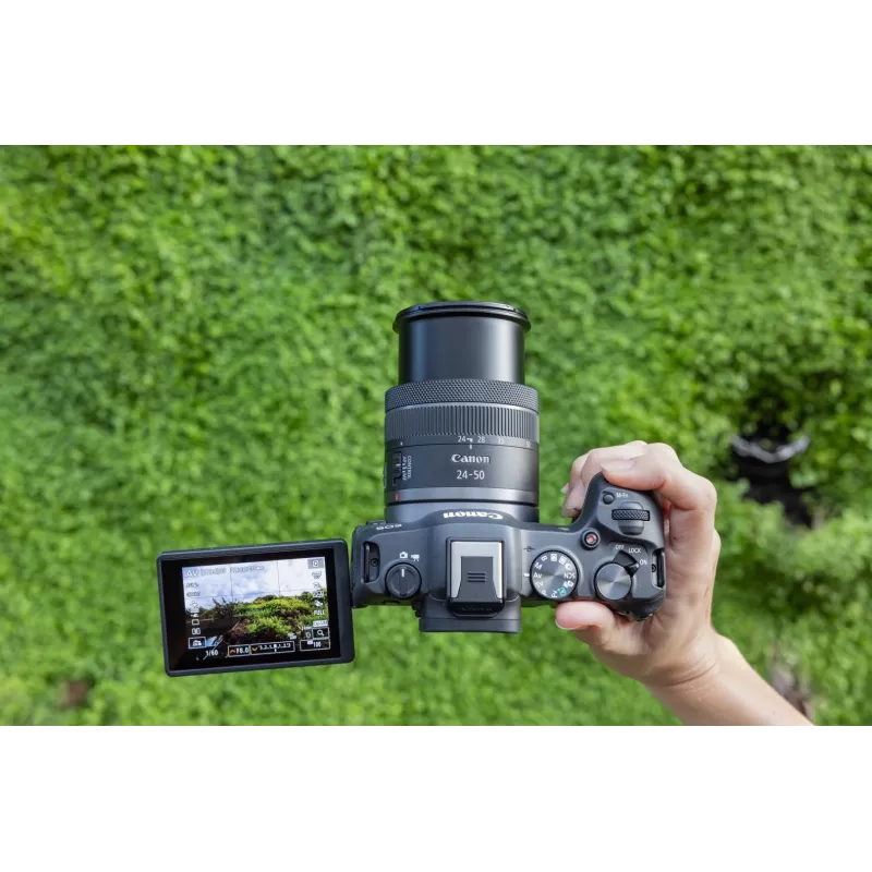 Canon EOS R8 + RF 24-50mm F4.5-6.3 IS STM Kit, 24.2 MP, 6000 x 4000 pikslit, CMOS, 4K Ultra HD, puuteekraan, must