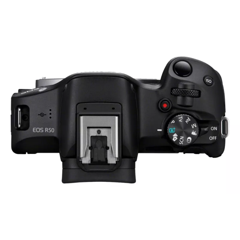 Canon EOS R50, must + RF-S 18-45mm F4.5-6.3 IS STM komplekt, 24,2 MP, 6000 x 4000 pikslit, CMOS, 4K Ultra HD, puuteekraan, must