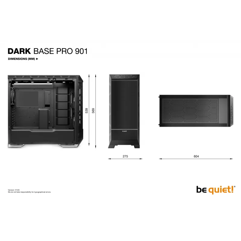 PC korpus be quiet! DARK BASE PRO 901 | Full Tower | Must
