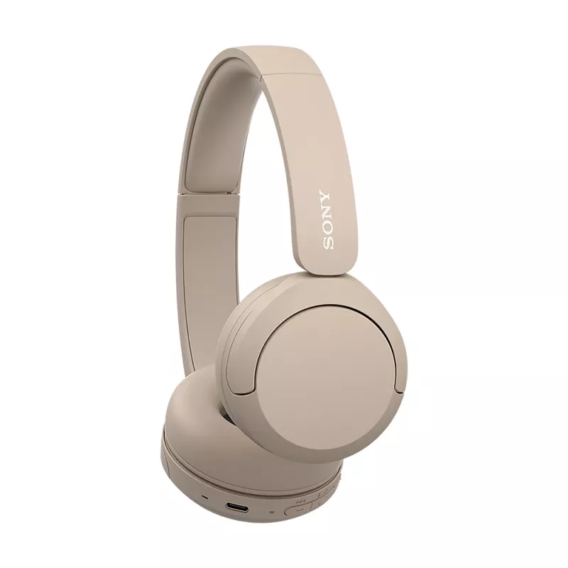 Sony WH-CH520 Juhtmeta kõrvaklapid, peavõruga, kõned/muusika, USB Type-C, Bluetooth, laadimisalus, kreem