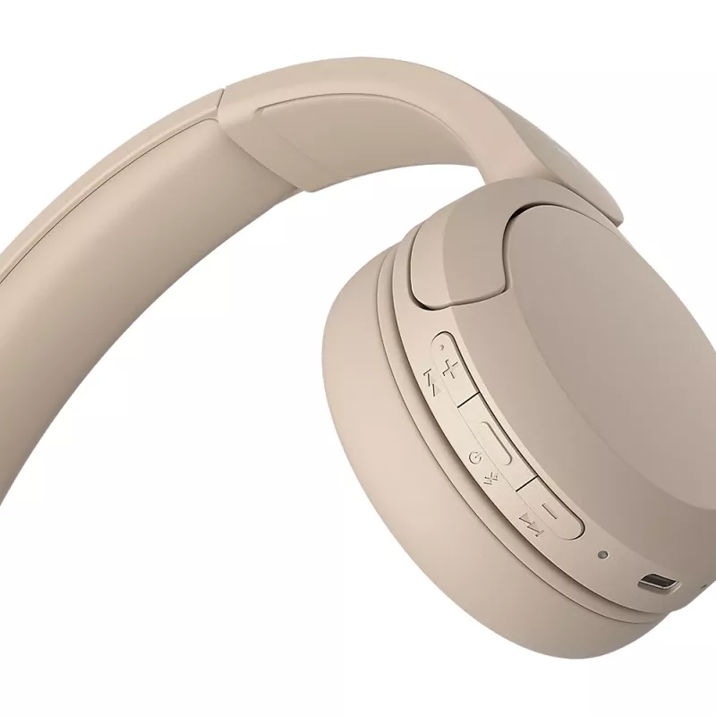Sony WH-CH520 Juhtmeta kõrvaklapid, peavõruga, kõned/muusika, USB Type-C, Bluetooth, laadimisalus, kreem