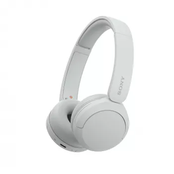 Sony WH-CH520 juhtmevaba kõrvapealne peakomplekt, Bluetooth 5.2, 50 h taasesitusaega, USB-C laadimine, valge