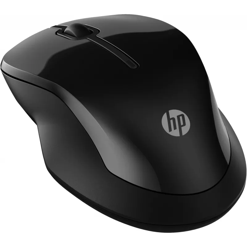 HP 250 Dual Mouse, ambidextre, Bluetooth + USB Type-A, 1600 DPI, must
