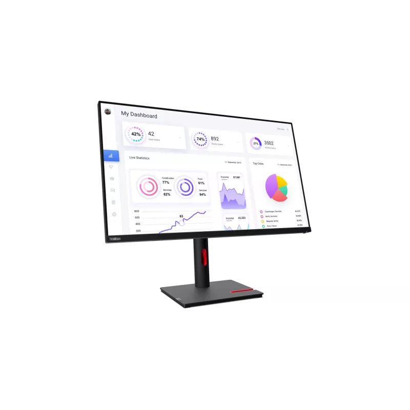 Lenovo ThinkVision T32p-30 arvutimonitor 80 cm (31,5 tolli) 3840 x 2160 pikslit 4K Ultra HD LED Must