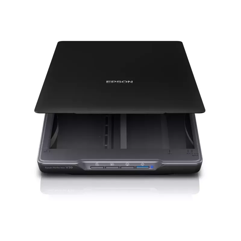 Lambskanner Epson Perfection V39II — A4, 4800 x 4800 DPI, CIS, USB-toitega, must