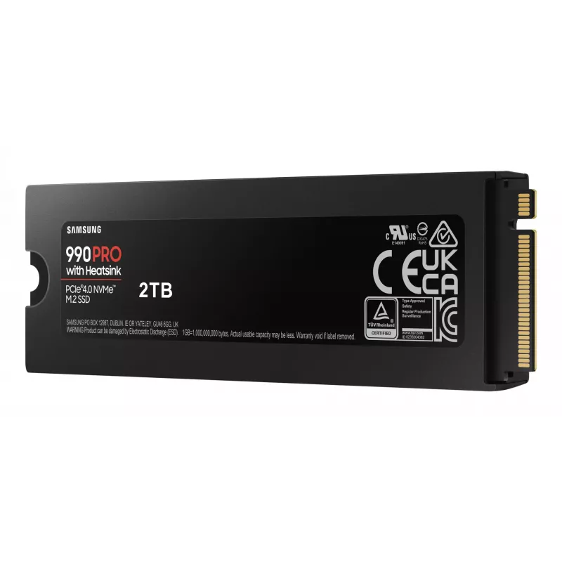 SSD ketas Samsung 990 PRO koos Heatsinkiga 2000 GB M.2 2280 M.2 NVMe MZ-V9P2T0CW