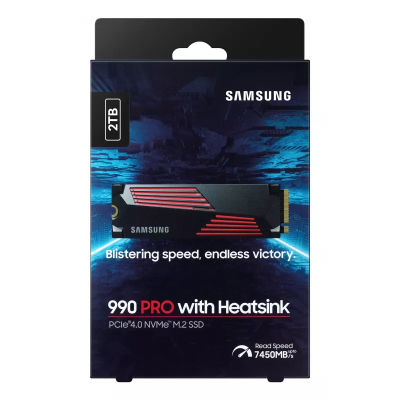 SSD ketas Samsung 990 PRO koos Heatsinkiga 2000 GB M.2 2280 M.2 NVMe MZ-V9P2T0CW
