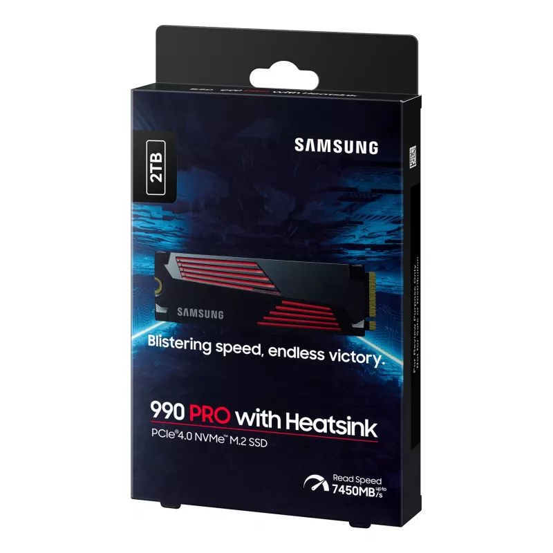 SSD ketas Samsung 990 PRO koos Heatsinkiga 2000 GB M.2 2280 M.2 NVMe MZ-V9P2T0CW