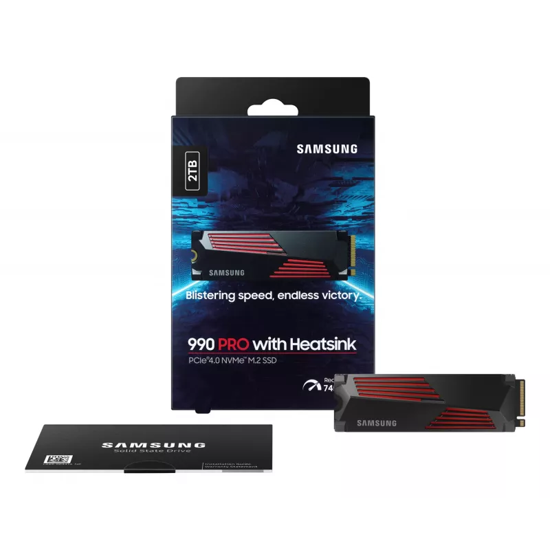 SSD ketas Samsung 990 PRO koos Heatsinkiga 2000 GB M.2 2280 M.2 NVMe MZ-V9P2T0CW