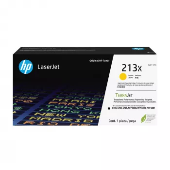 HP 213X suure tootlikkusega kollane originaal LaserJet toonerikassett, 6000 lehekülge, kollane, 1 tk
