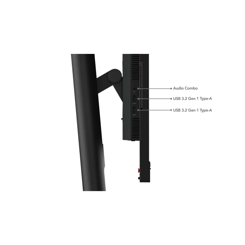 Lenovo ThinkVision T24mv-30 monitor, 60.5 cm (23.8 tolli), 1920 x 1080 pikslit, Full HD, LED, 6 ms, must